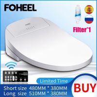 FOHEEL ฝาปิดโถสุขภัณฑ์ไฟฟ้าโถส้วมอัจฉริยะโถสุขภัณฑ์อัจฉริยะไฟ Led ฝารองชักโครกซึ่งร้อน Wc โถส้วมอัจฉริยะแผ่นรองนั่ง F2