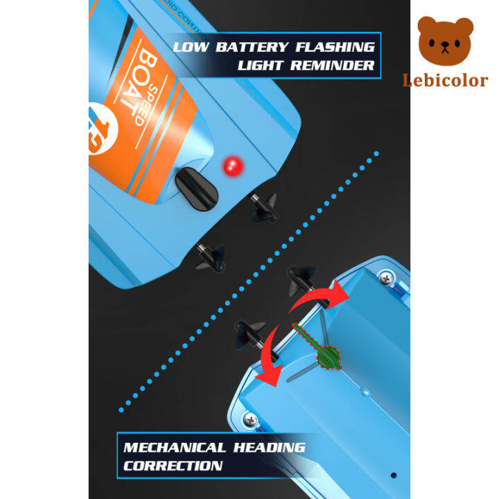เรือบังคับ-lm13เรือสปีดโบ๊ท2-4ก-เรือวิทยุบังคับความเร็วสูงพร้อมไฟ-led-ของเล่นน้ำของขวัญฤดูร้อนสำหรับเด็กผู้ชาย