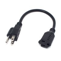 USA 3 Prong Male Plug To Female Socket Extension Cable American NEMA 5-15P To 5-15R สายไฟ0.1M ~ 2M