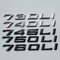 Old Numbers Letters 730Li 740Li 745Li 750Li 760Li 740iL 750iL 740Ld ABS Emblem for BMW 7 Series Car Trunk Nameplate Logo Sticker