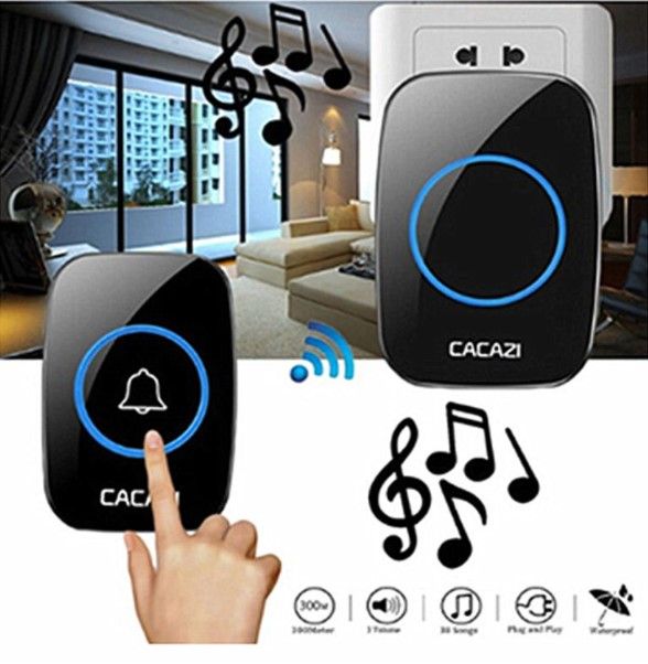 ตัวรีโมท-กริ่ง-กริ่งประตูไร้สาย-ออดเรียก-กันน้ำ-wireless-doorbell