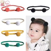 【hot sale】♈♧● C05 ??Flowers Headbands with Fur Ball Lace Baby Girl Headband Rabbit Ears