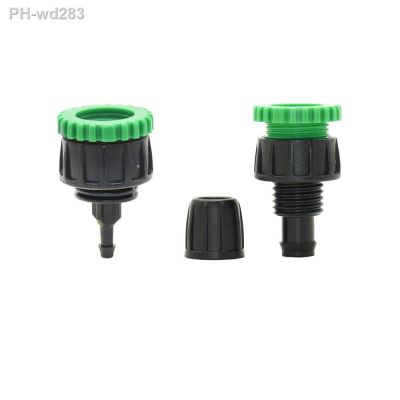 1/2 3/4 Female Thread To 1/4 1/2 Garden Hose Barb Connector 4/7 16MM Hose Fitting Drip Irrigation Coupler With Lock Nut