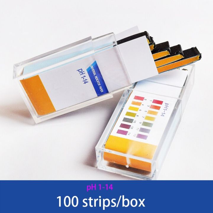 100 Strips/box Laboratory pH Test Paper Universal Acid and Alkaline pH Test Strips Human pH Soil Amniotic Fluid Urine Fish Tank Inspection Tools
