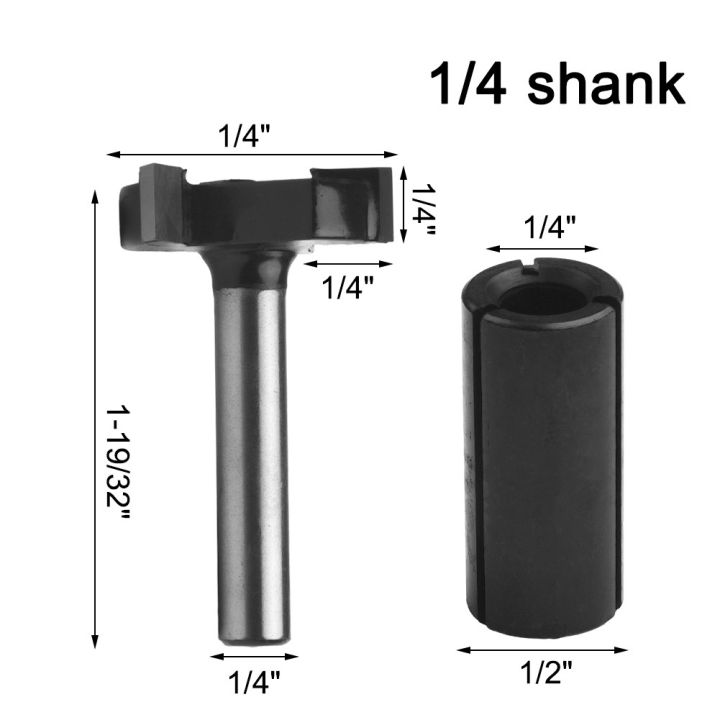 1-4-shank-cnc-spilboard-surfacing-router-bit-t-knife-เครื่องมือตัดการกัดไม้เครื่องมือช่างไม้