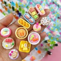 A Full Set Of Miniature Mini Food Bottles Childrens Play House Gifts Snacks Cakes Food And Play Blind Bags Resin Diy Accessories 【OCT】