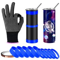 Tumblers Silicone Bands Kit for 20 30 Oz Skinny Straight Cups for Cricut Mug Press Machine Wrap Bundle Tumbler in Oven