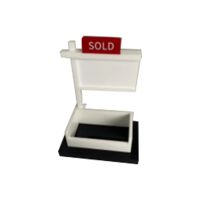 Transparent Business Card Holder Display for Realtor Business Desktop, Business Card Storage Box Decoration