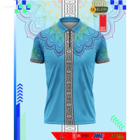 Pria Koko Shirt 2023 Muslim Mens Art 6th Child/adult Fullprinting 2023 Unisex summer polo