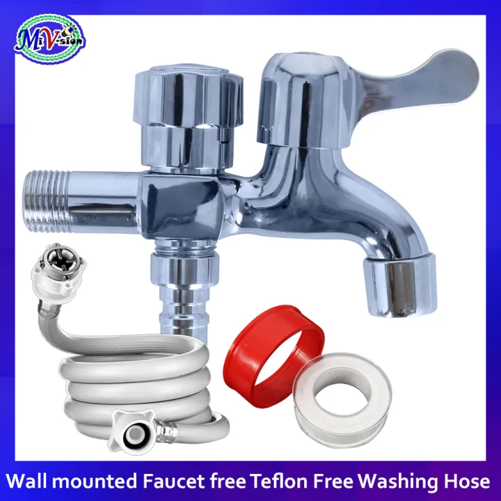 MiVision Stainless 2 in 1 out Head Two Way Water Washer Tap Faucet Wash