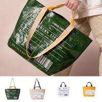 GCGCTOP Portable supermarket shopping bag foldable waterproof portable storage bag large capacity single shoulder