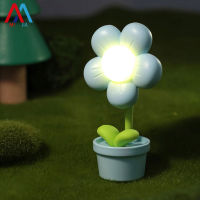 XIAOMIMIJIA โคมไฟเล็กตั้งโต๊ะ DIY สร้างสรรค์และน่ารักเครื่องประดับรูปดอกไม้ขนาดเล็กตั้งโต๊ะไฟกลางคืนของเล่นเรืองแสงสำหรับเด็ก