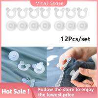 VITAL STORE 12Pcs/set แฟชั่นสำหรับผู้หญิง ผ้าห่มสำหรับเด็ก อุปกรณ์เย็บปัก บ้านในบ้าน ที่ยึดผ้าคลุมเตียง แผ่นยึดเตียง ที่หนีบผ้านวม คลิปหนีบผ้านวม