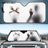 INSTANTARTS Silhouette Fuuny Auto Car Sun Shade Windshield Car Sun Shade for Windshield Cars Heat Reflector Car Sunshade Cover