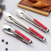 ♧ Thickened stainless steel food clip barbecue dessert kitchen utensils commercial anti-scald bread