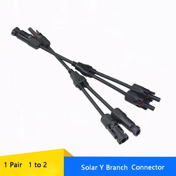 MC4 2 to 1 Y / 3Y Branch Solar Connector（1pair Male and female） with ...