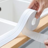 Bathroom Shower Sink Bath Sealing Tape Strip White PVC Self Adhesive Waterproof Wall Sticker for Bathroom Kitchen Caulk Strip