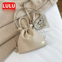 NOWDSLulu Soft Leather Lightweight Mini Bucket Bag Crossbody Bag