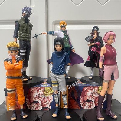 ZZOOI New Naruto Anime Figure Shippuden Model Uchiha Itachi Sasuke Pain Kakashi Action Figure Dolls Decorations PVC Toy Gift