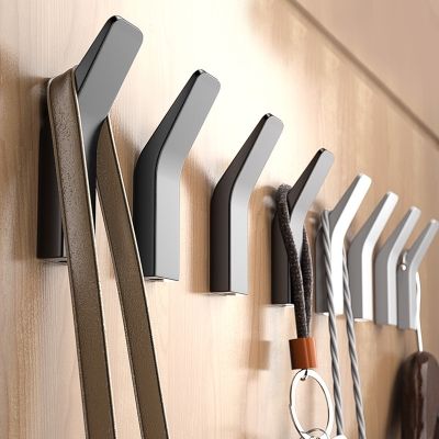 （A SHACK）❆✳✓ SHENGYA Multi-Purpose Aluminum bilik air Hooks Bathroom Kitchen Wall Hook Clothes Hanger Door Rear Wardrobe Hanging