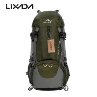 Lixada 50L กันน้ำกลางแจ้งกีฬาปีนเขาเดินป่าตั้งแคมป์ท่องเที่ยวกระเป๋าเป้สะพายหลังแพ็คปีนเขาปีนเขาเป้ที่มีที่กันฝน