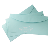 Fumi ซองการ์ดแต่งงาน 4.25x9 นิ้ว 500 ซอง ฝาโค้ง (สีฟ้า)