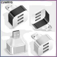 CUWRYG ตัวขยาย USB ความเร็วสูงแล็ปท็อปมินิฮับช่อง USB ฮับ2.0ที่ชาร์จโทรศัพท์มือถือ3ตัวแยกพอร์ต