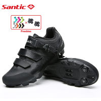 Santic MTB รองเท้า SPD เข้ากันได้รองเท้าขี่จักรยานจักรยานภูเขาล็อครองเท้าไนล่อน Outsole จักรยานจักรยานเสือภูเขาขี่จักรยานรองเท้ารองเท้า S21030