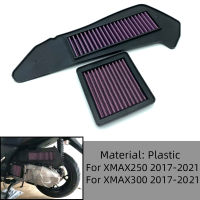 Iva YY】REALZION Motorcycle Air Filter Air Intake Cleaner Filter Engine Protect For YAHA XMAX250 XMAX 300 XMAX 250 300 2017 - 2021