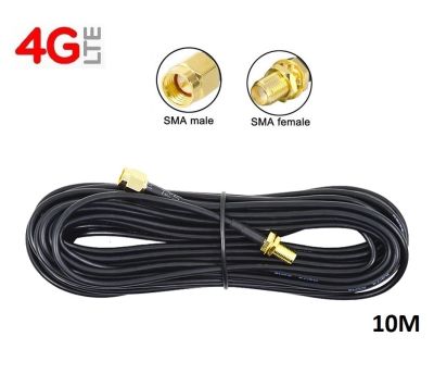 RP-SMA RG174 Male to female 3G 4G Antenna Connector Extension Cable 10M