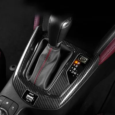ABS Car Central Gear Shift Knob Panel Frame Cover Trim Car Styling for Mazda 2 20-21 CX-3 15-21 RHD
