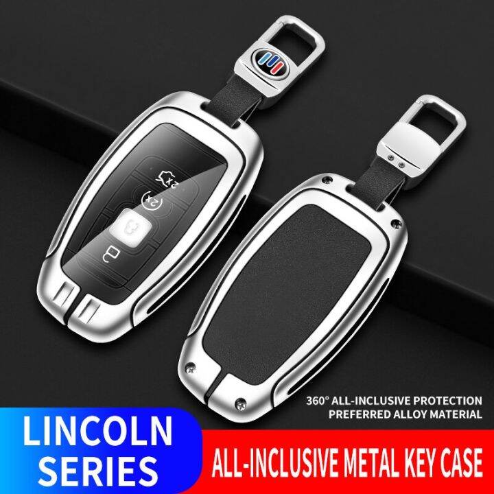 zinc-alloy-leather-car-key-case-cover-for-lincoln-continental-navigator-z-mkz-mkc-mkx-nautilus-aviator-corsair-2017-2018-2019