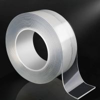 1/2/3/5M Super Strong Traceless Nano Glue Double Sided Adhesive Face Home Reusable Tape Kitchen Gadget Transparent Tape 70% Adhesives  Tape