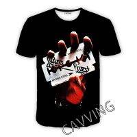 CAVVING 3D Printed Judas Priest Rock Band Casual T-shirts Hip Hop Tshirts Harajuku Styles Tops Clothing for Men/women