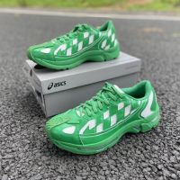 Kiko Kostadinov Joint Men Shoes Gel-Kiril White And Green Plaid Casual Sneakers