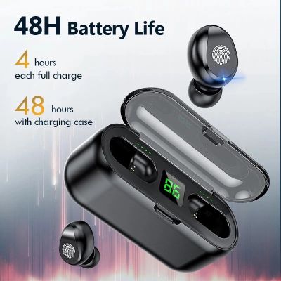 TWS Bluetooth 5.0 Wireless Earphones Earbuds Sports 9D HiFi Stereo 2200mAh Charging Box Waterproof Wireless Bluetooth Headphones