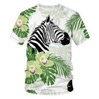 2022 Brand Breathable T-shirt Men Women 3d Zebra Print Shirt Men Women Casual O-neck Short Sleeve Loose Large Size T-shirt 6xl