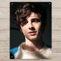 Timothee Chalamet Metal Tin Sign Home Bedroom Decor Wall Decor Fashion Modern Wall Art Poster Gift #1（Only one size: 20cmX30cm）(Contact seller, free custom pattern)