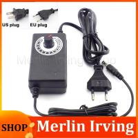 Merlin Irving Shop AC DC 100V 220V to 3V 12V 2A  Power Adapter Supply Connector Adjustable Adaptor Wall Charger for LED Lamp Strip Light