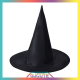 GJCUTE หมวกแม่มดฮาโลวีนหมวกแม่มดสีดำผู้ใหญ่ชุดพ่อมดสวมหน้ากากหมวกยอดแหลมคอสเพลย์อุปกรณ์ตกแต่งงานปาร์ตี้
