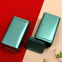 Small Rectangle Blank Can Tea Caddy Frosted Tin Box Candy Storage Box Moisture Proof 12 Colors Large And Small Sizes Tin Box Jar Storage Boxes