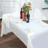 ♟✾ 1PC Star print birthday party tablecloth PEVA thickened Waterproof tablecloth