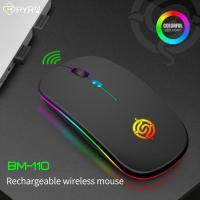 Luminous Wireless Mouse RGB Rechargeable Mouse Wireless Computer Silent Mouse LED Backlit Ergonomic Gaming Mouse For Laptop PC