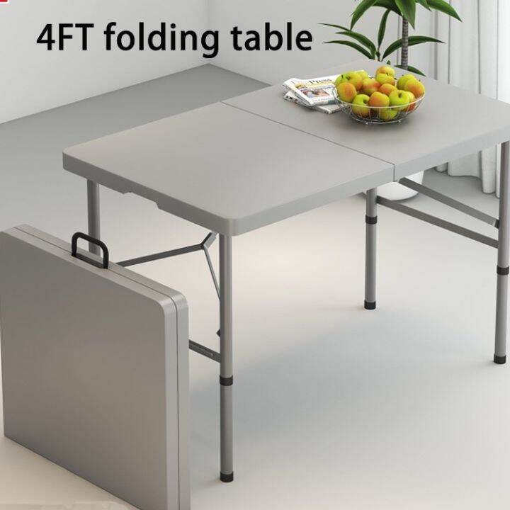 Heavy Duty Folding Table 4 FT/Foldinhalf Table White Steel