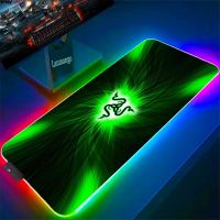 ⊕❏▽ Mouse Pad With Rgb Mousepad Anime Backlight Backlit Mat RAZER Desk Protector Pc Luminous BigGamer Computer Table Deskpad Carpet