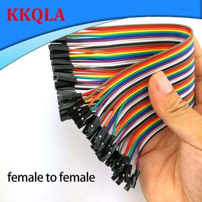 QKKQLA 10cm 20CM 30CM 40pin Jumper Line Wire Female to Female Jumper Wire Eclectic Cable Cord for DIY