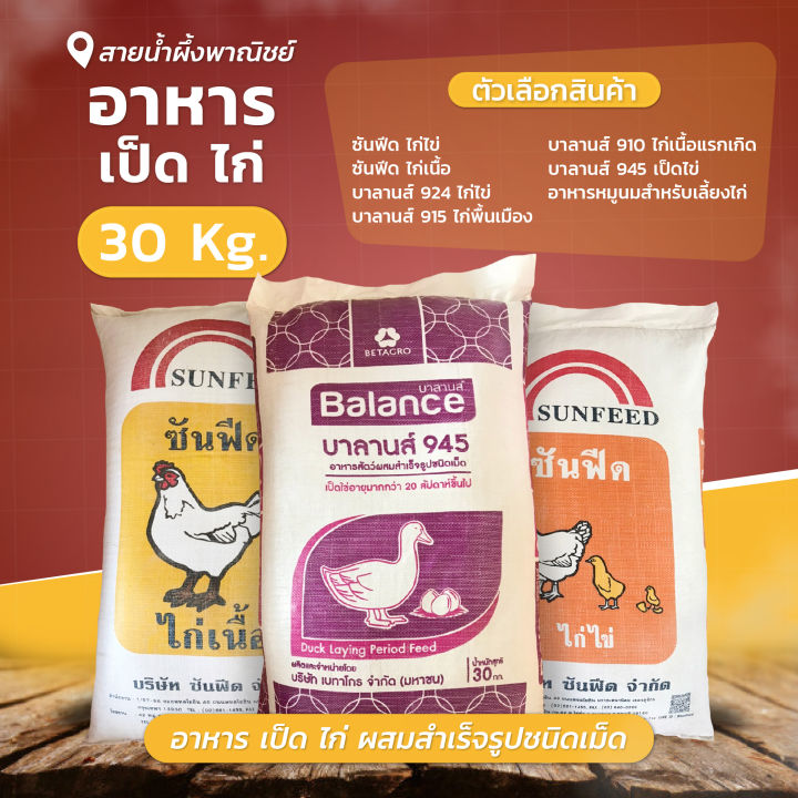 อาหารเป็ด-อาหารไก่-30-กก-อาหารเป็ดไข่-อาหารไก่ไข่-อาหารหมูสำหรับเลี้ยงไก่-อาหารสัตว์ผสมสำเร็จรูป-ชนิดเม็ด-สินค้าคุณภาพ-honey-snp-shop