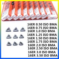 10PCS 16ER ISO 0.50 ISO 0.75 1.0 ISO 1.25 ISO 1.50 ISO 1.75 ISO 2.0 ISO 2.5 ISO BMA CNC เครื่องกลึงเครื่องมือกลึงด้าย