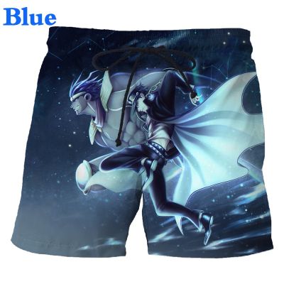 Summer Anime JoJos Bizarre Adventure Surfing Shorts Mens Casual Pattern 3D Printing Loose Beach Shorts Mens Beachwear Shorts