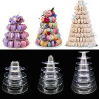 Cupcake Tower Rack Macaron ขาตั้งจอแสดงผล PVC ถาดสำหรับงานแต่งงานวันเกิดเค้กตกแต่งเครื่องมือ Baby Shower Donut Dessers Holder